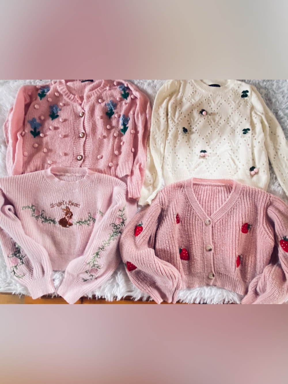 🩷 Romantic Knit Bundle 🌸
4 Sweaters • Soft Girl • Coquette • Balletcore, S adult - Picture 5 of 6